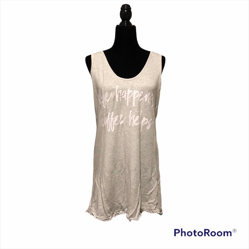 Sleep By Priv Life Happens Ruffle Trim Nighty